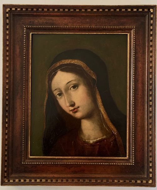 fig 1. Late 17th Century Portrait in Oil on Copper.