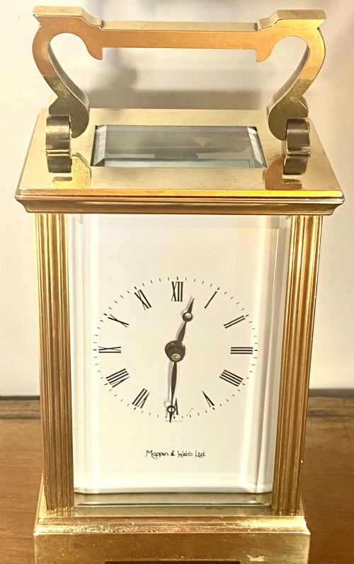 fig 1. Mappin and Webb 8 Day Carriage Clock