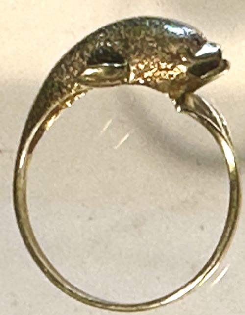 Gold Ring in the Form of a Dolphin