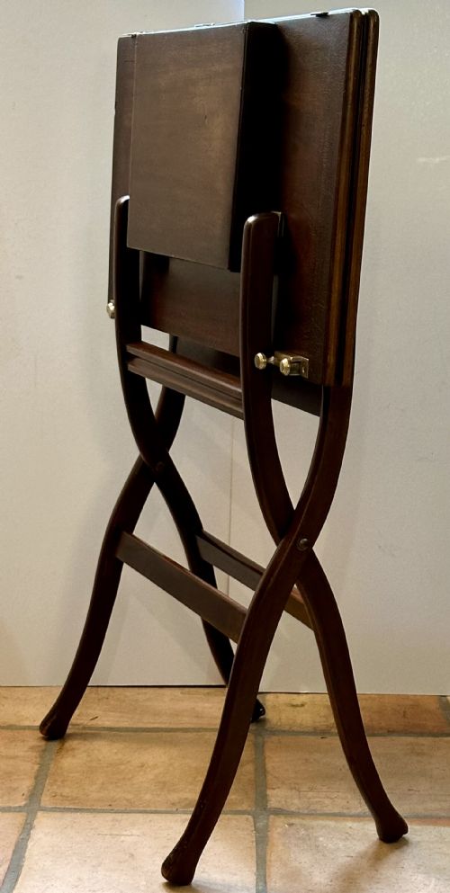 Mahogany Folding Campaign Table