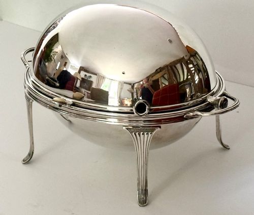 Sheffield Plate Revolving Lid Entree Dish