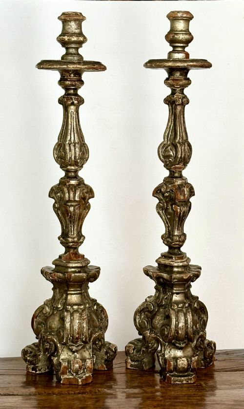 18th Century Italian Church Candlesticks