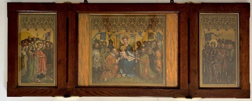 fig 1. Arundel Society Altarpiece Triptych after Stephan Lochner (1410-1451)