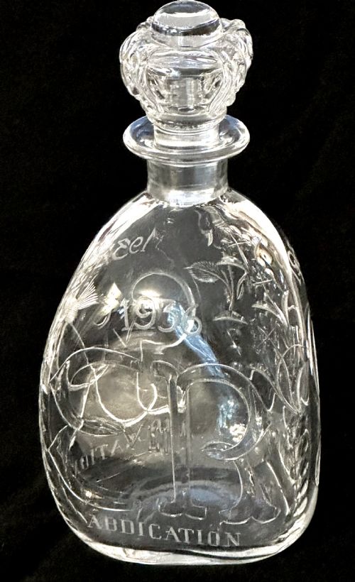 Decanter with Royal Connection.