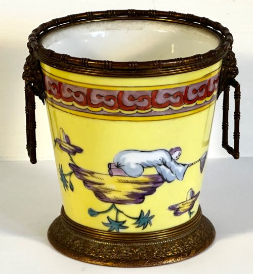 Rare Porcelain Beaker by Sinceny of Rouen. 