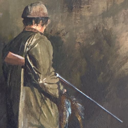 CLIVE MADGWICK OIL ON CANVAS SUCCESSFUL SHOOT - ADDITIONAL PHOTO 5