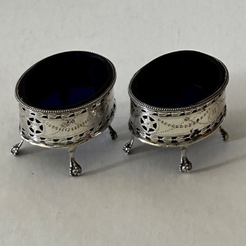 GEORGIAN SILVER SALTS - ADDITIONAL PHOTO 1