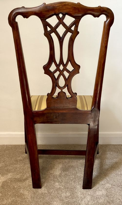 GEORGIAN WALNUT RIBBON BACK CHAIR - ADDITIONAL PHOTO 7