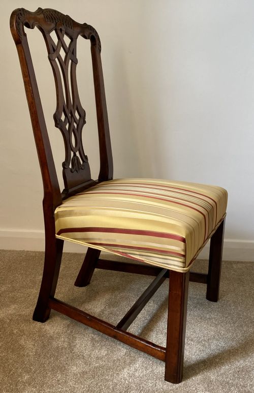 GEORGIAN WALNUT RIBBON BACK CHAIR - ADDITIONAL PHOTO 8