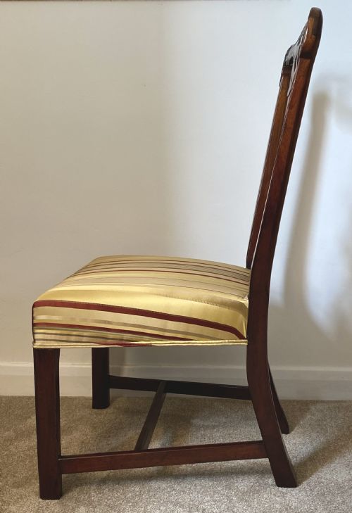 GEORGIAN WALNUT RIBBON BACK CHAIR - ADDITIONAL PHOTO 9