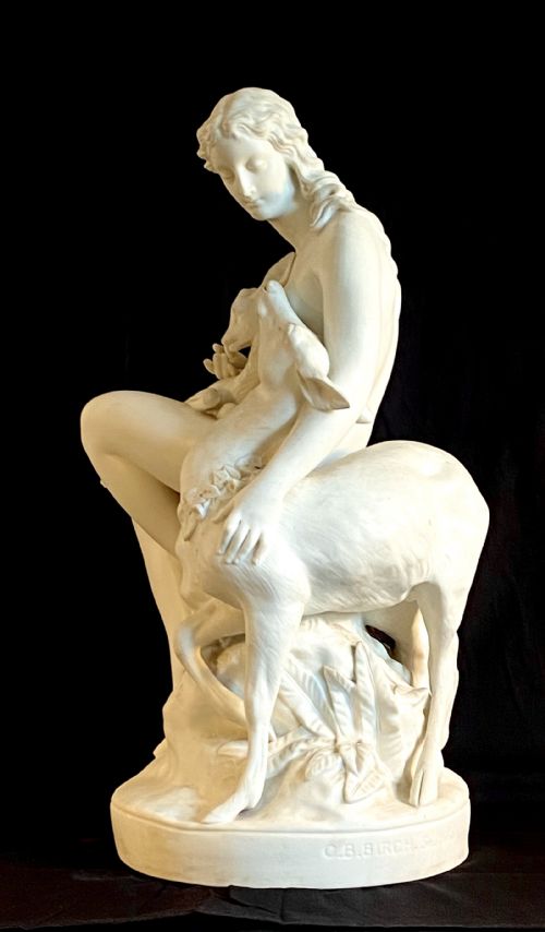 fig 3. Parian Ware Figural Group by Charles Bell Birch 


Parian Ware Figural Group by Charles Bell Burch ((1832-1893)