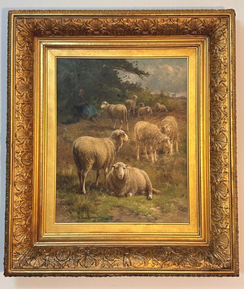 fig 1. Oil on Canvas by Cornelius van Leemputten (1841-1902)