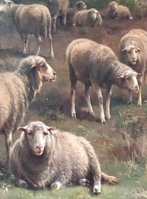fig 3. Oil on Canvas by Cornelius van Leemputten (1841-1902)