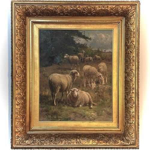 Oil on Canvas by Cornelius Van Leemputten (1841-1902)