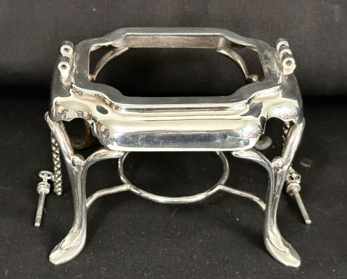 SILVER PLATED KETTLE ON STAND WITH SPIRIT BURNER - ADDITIONAL PHOTO 7