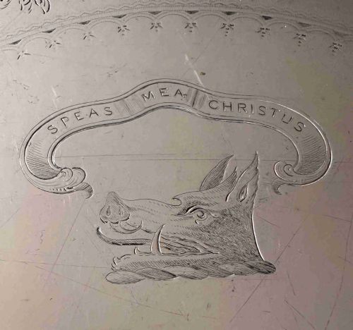 SILVER PTATED GALLERY TRAY OF LARGE PROPORTIONS - ADDITIONAL PHOTO 4