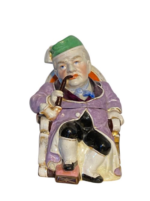 19TH CENTURY PORCELAIN TOBACCO JAR