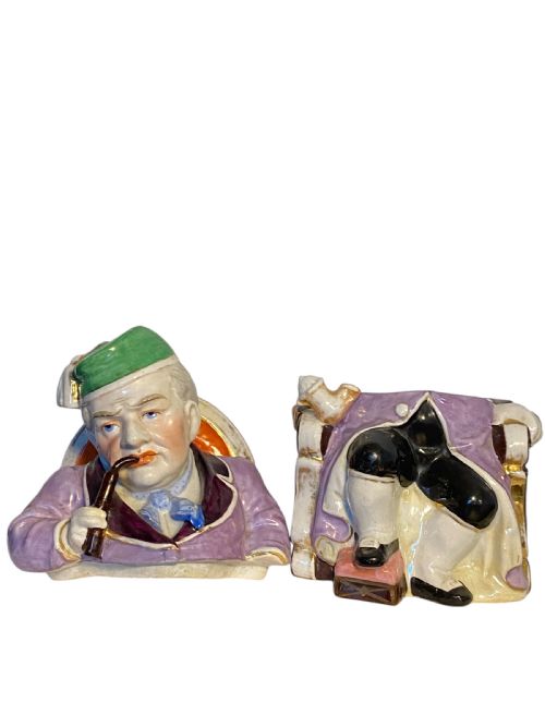 19TH CENTURY PORCELAIN TOBACCO JAR - ADDITIONAL PHOTO 1