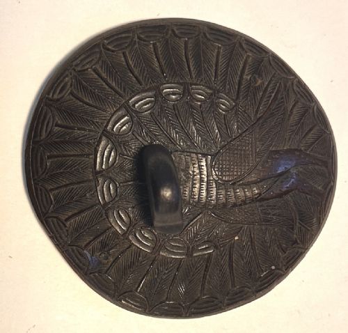 CARVED 19TH CENTURY COCONUT SHELL - ADDITIONAL PHOTO 4