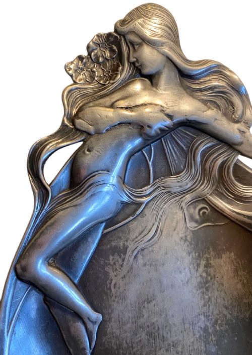 WMF ART NOUVEAU PEWTER PEN TRAY - ADDITIONAL PHOTO 3
