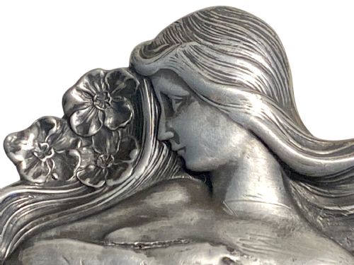 WMF ART NOUVEAU PEWTER PEN TRAY - ADDITIONAL PHOTO 4