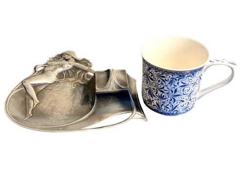 WMF ART NOUVEAU PEWTER PEN TRAY - ADDITIONAL PHOTO 6