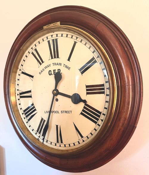 Railway Station Clock of Very Large Proportion, Circa 1880