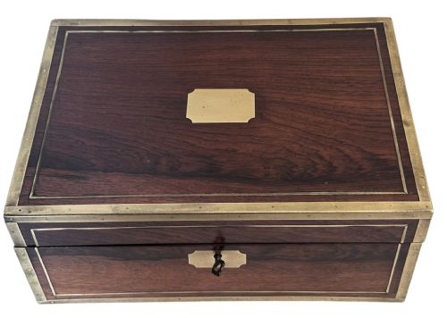 FITTED AND LINED ROSEWOOD JEWELLERY BOX - ADDITIONAL PHOTO 13