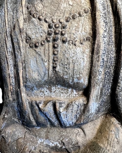 CARVED WOODEN BUDDHA FROM LATE 18THEARLY 19TH CENTURY - ADDITIONAL PHOTO 7