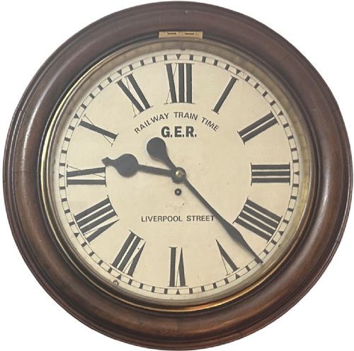 fig 1. Railway Station Clock of Very Large Proportion, Circa 1880