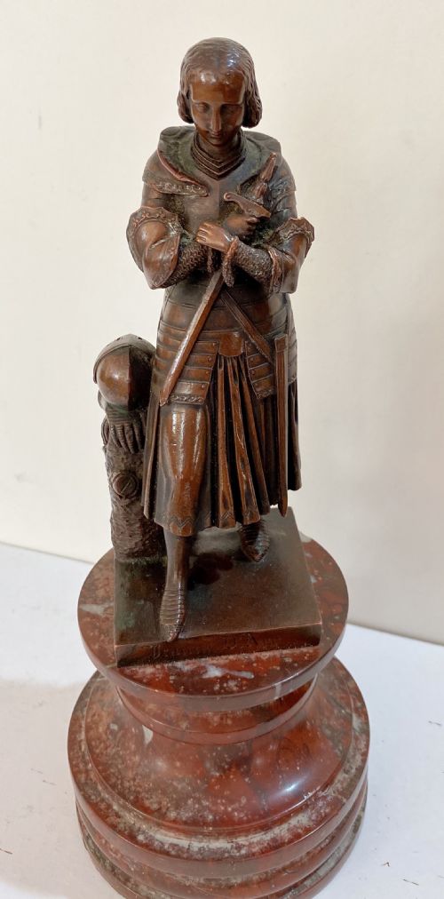 Bronze Jeanne D"arc, 19th Century