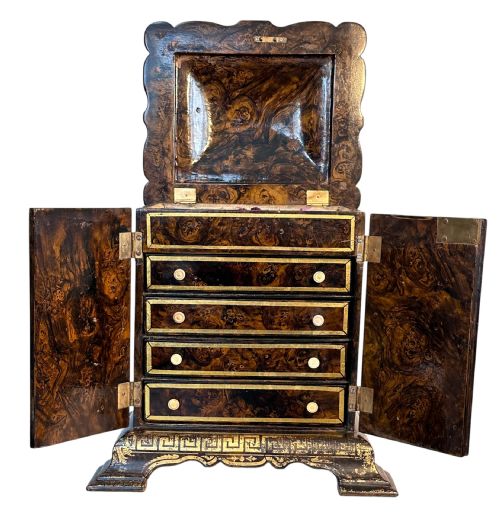 PAPIER MACH JEWELLERY CABINET - ADDITIONAL PHOTO 3