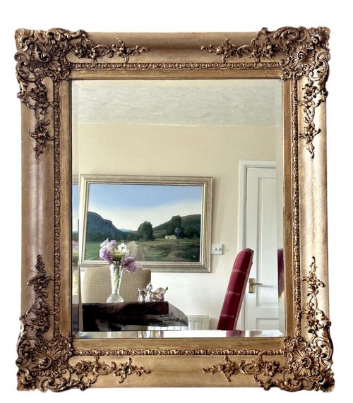 GILT WOOD MIRROR - ADDITIONAL PHOTO 2