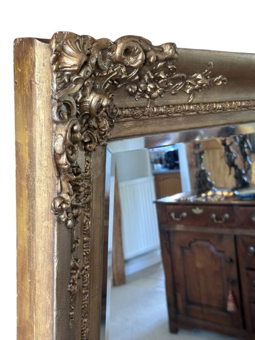 GILT WOOD MIRROR - ADDITIONAL PHOTO 5