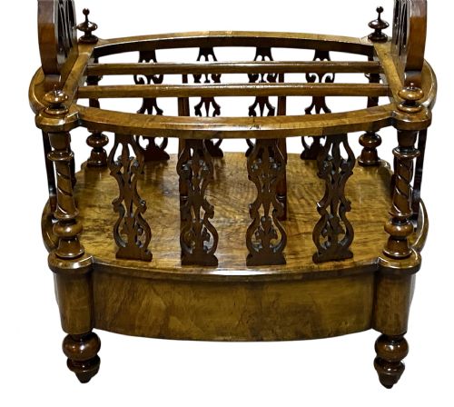 WALNUT CANTERBURY ORNATE WITH WORK TOP CA 1860 - ADDITIONAL PHOTO 5