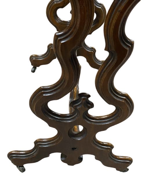 WORK TABLE IN FIGURED WALNUT - ADDITIONAL PHOTO 6
