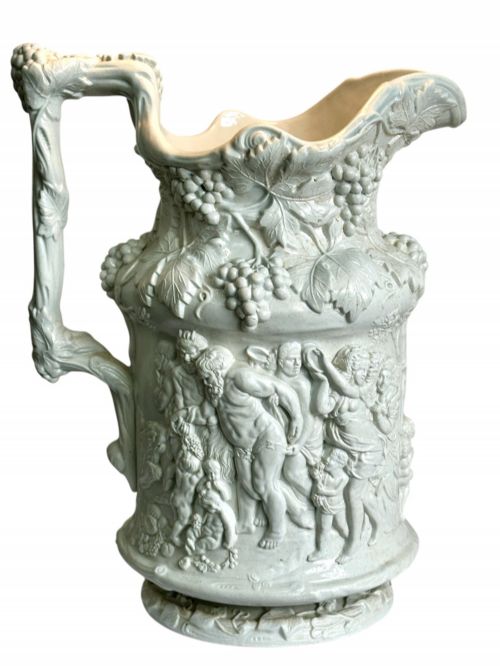 Relief Moulded Jug  by Charles Meigh