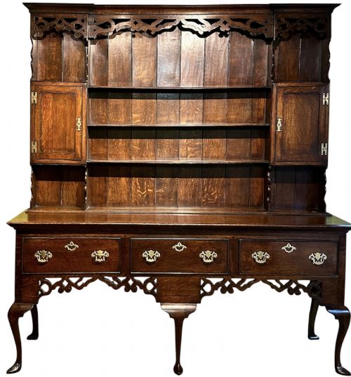george iii oak dresser - CATEGORY: ANTIQUE DRESSERS - DATED GEORGIAN