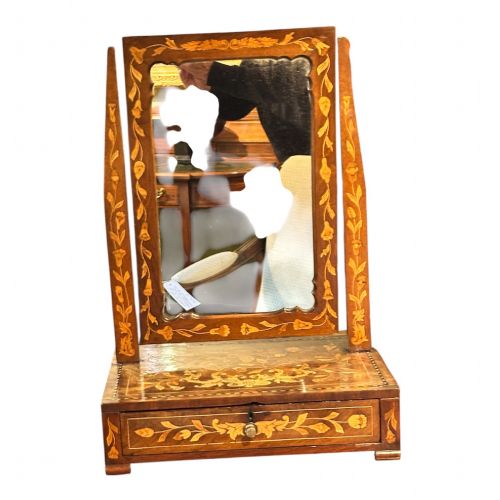 DUTCH WALNUT DRESSING TABLE MIRROR CA 1810 - ADDITIONAL PHOTO 1