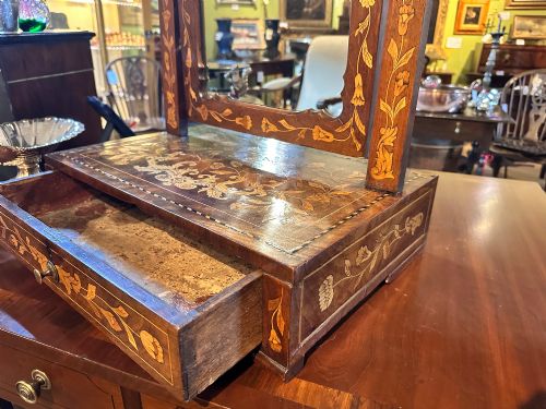 DUTCH WALNUT DRESSING TABLE MIRROR CA 1810 - ADDITIONAL PHOTO 4