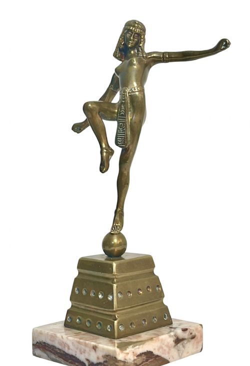 After Chiparus, Bronze Egyptian Dancer View III