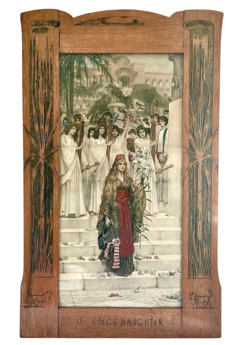 PHOTOGRAVURE OF THE KINGS DAUGHTER BY HERBERT GUSTAVE SCHMALTZ