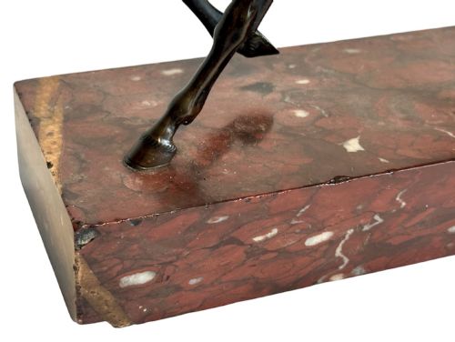 BRONZE STALLION ON A MARBLE BASE - ADDITIONAL PHOTO 6