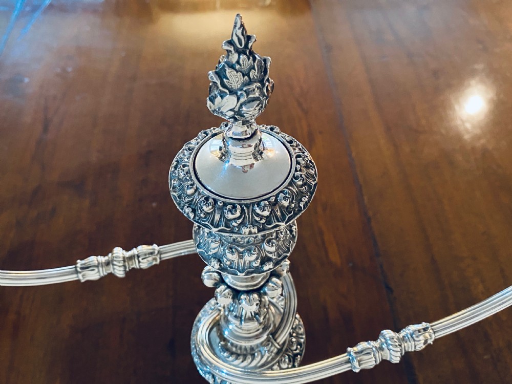Candelabra and Matching  Candlesticks, Suite of Four. Circa 1860 View IV