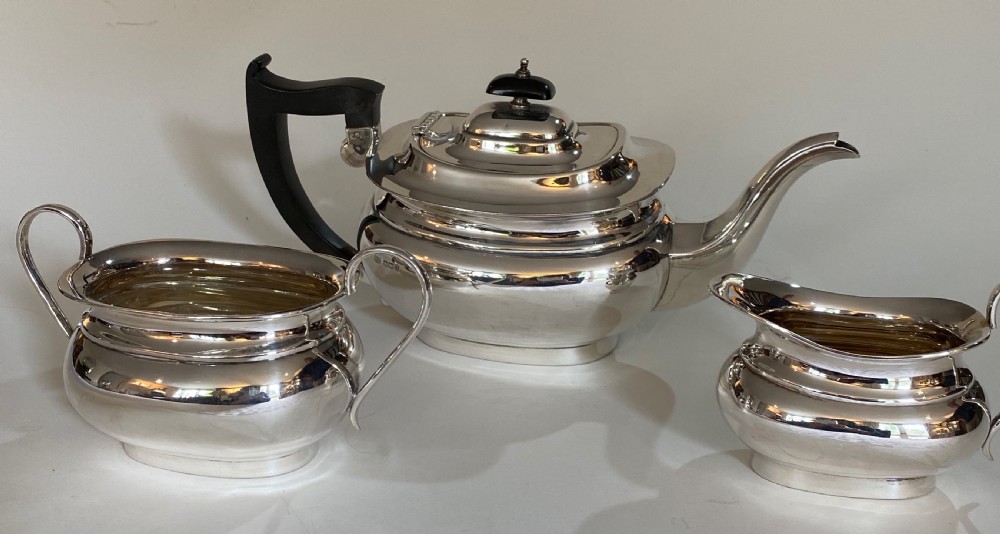 Silver 3 Piece Tea Set.  Sheffield 1930