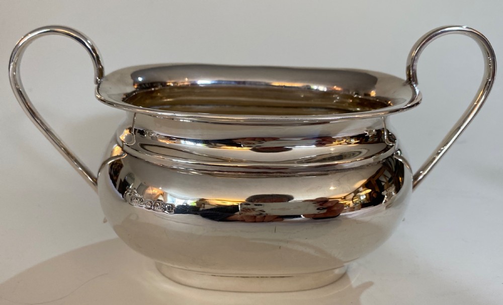 Silver 3 Piece Tea Set.  Sheffield 1930 View V