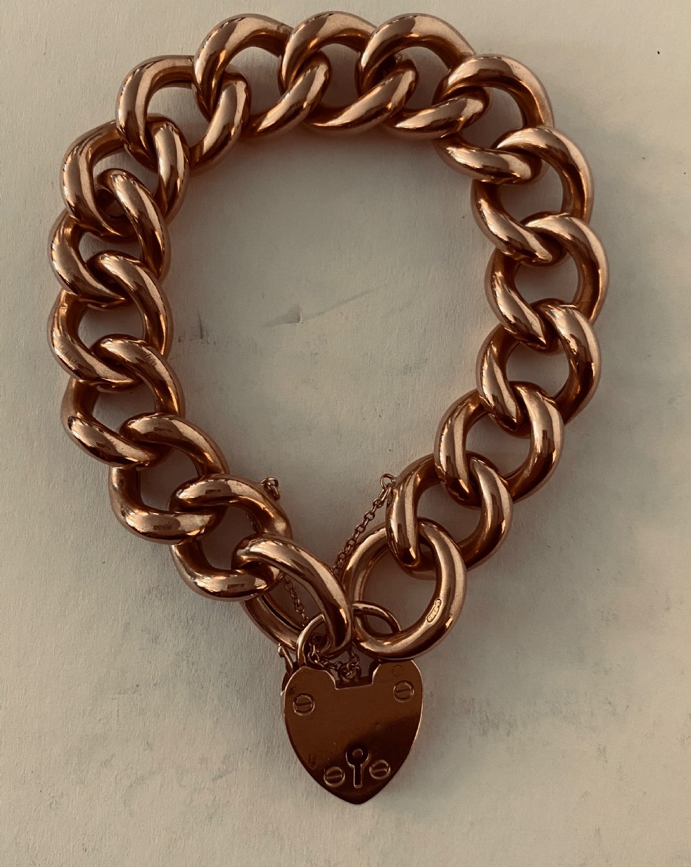 Rose Gold Bracelet with Padlock