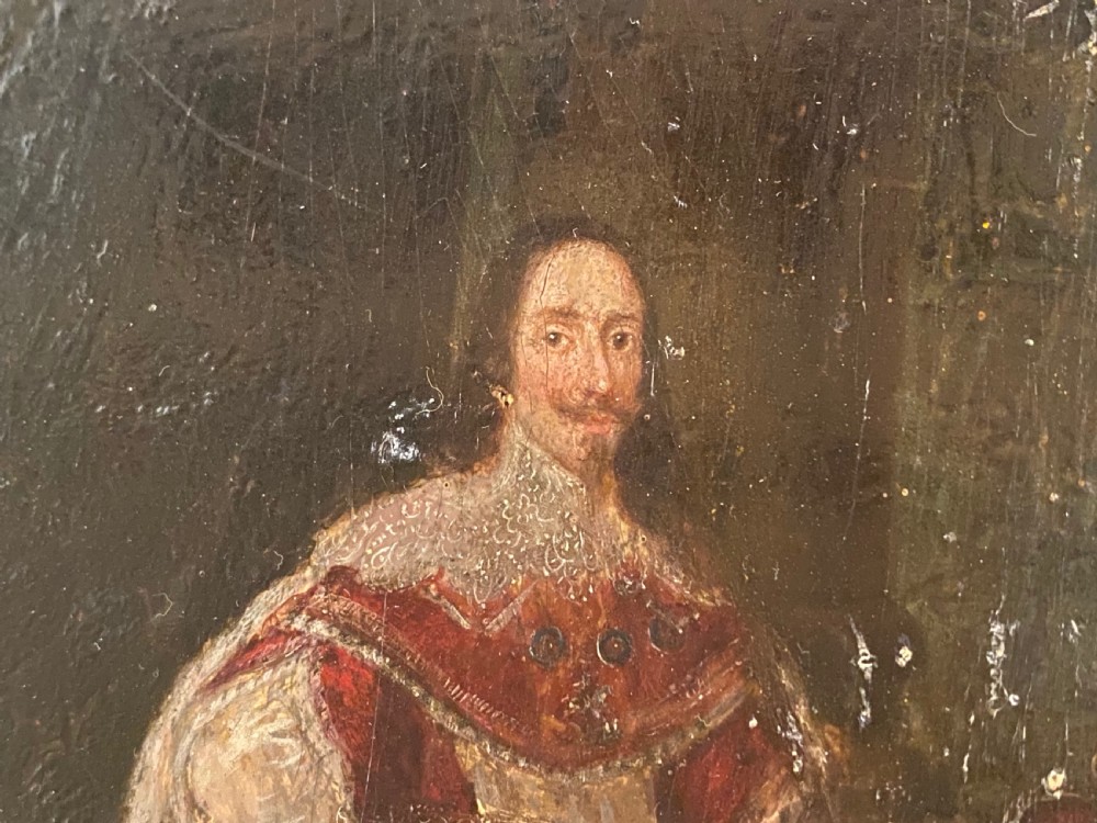 After Anthony Van Dyke. (1599-1641) Portrait of Charles 1 View IV