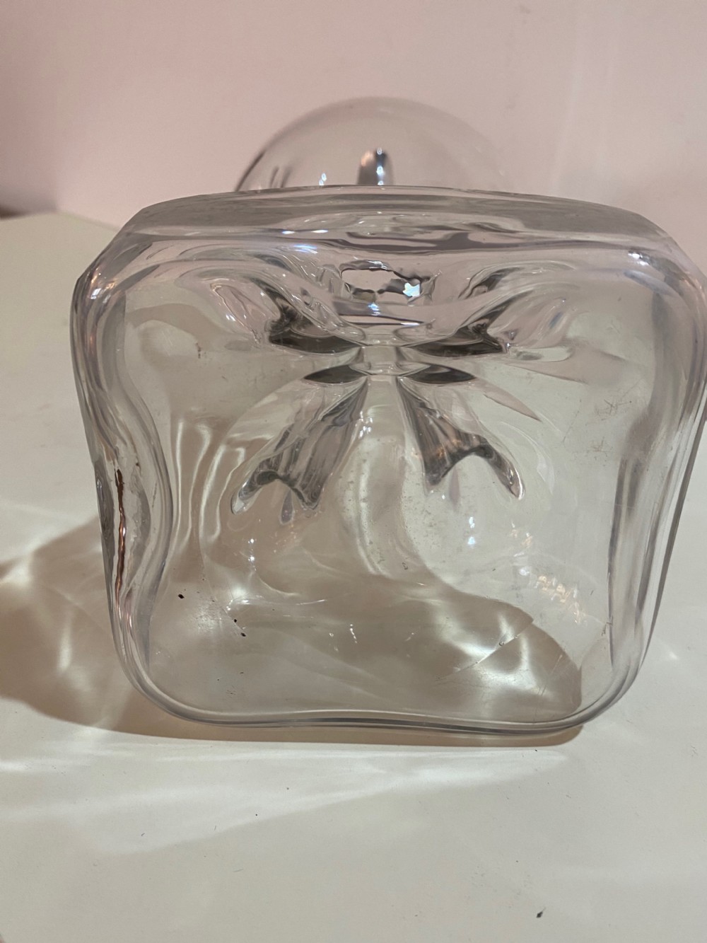 Antique Klug Klug Decanter with Silver Collar. View III