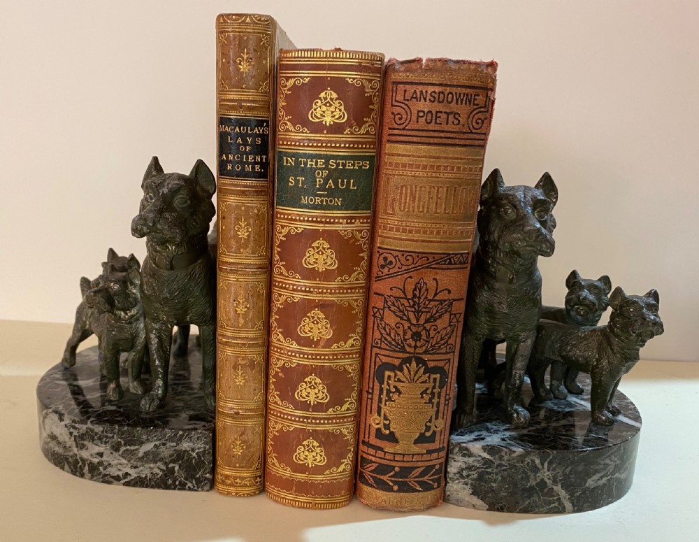  Spelter Bookends. French. Circa 1860
